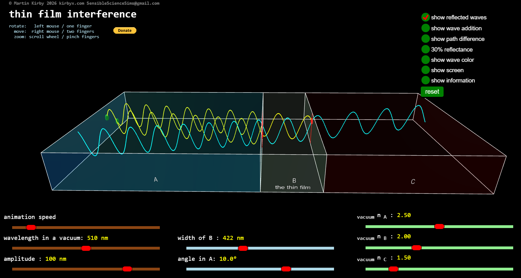 3D Thin Film Interference