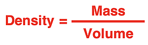Formula for Density