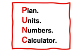 PUNC method of problem solving - Plan. Units. Numbers. Calculator.