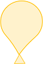 Diagram of an air-filled balloon.