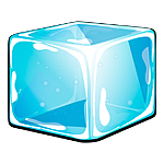 Physical change - ice cube melting