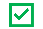 Green check mark.