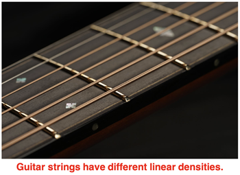 linear density of a guitar string