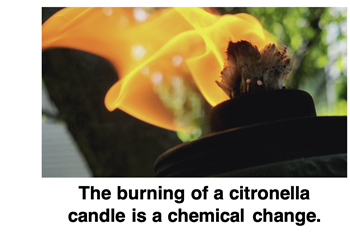 Photo - an example of a chemical change (combustion).