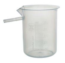 Apparatus for measuring the volume of an object by water displacement