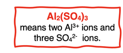 Making sense of the formula of aluminum sulfate