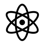 Iconic symbol of the atom
