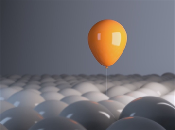 Air-filled balloon, representing the typical gas with variable shape and volume.