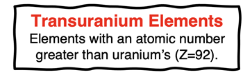 Definition of a transuranium element.