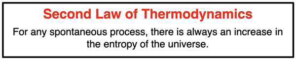A statement of the second law of thermodynamics.
