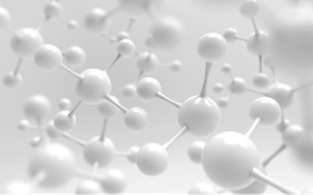 Physical ball-and-stick models of atoms and molecules