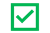 Green check mark.