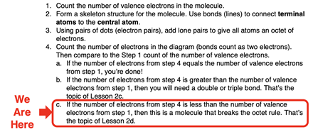 Step by step procedure for drawing Lewis electron dot diagrams.