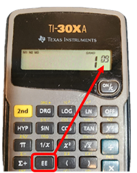Calculator use: how to enter scientific notation on a scientific calculator.