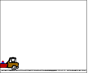 Animation of a Ball thrown Vertically from a Truck